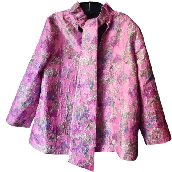 Tuckernuck x Cameran Eubanks Wimberly Peony Jacquard Blouse Medium NWT - Picture 6 of 10